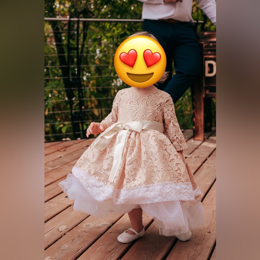 Flower Girl Outfit (Dress & Shoes)